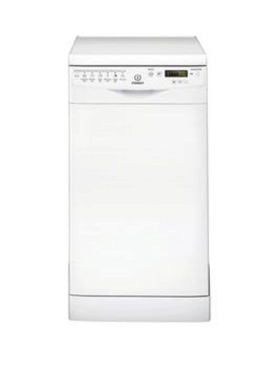 Indesit Dsr57B1 10-Place Slimline Dishwasher - White Indesit Dsr57B1 10-Place Slimline Dishwasher - White